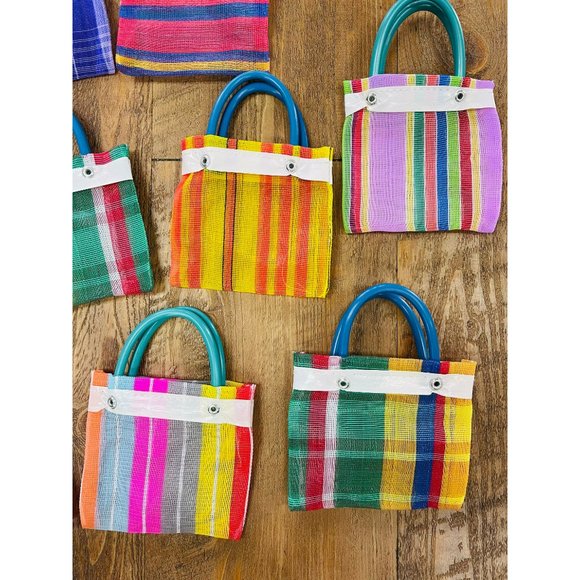 Mexican 10 pc Mini Market Bag W “4.5” x L “4” - Picture 3 of 7